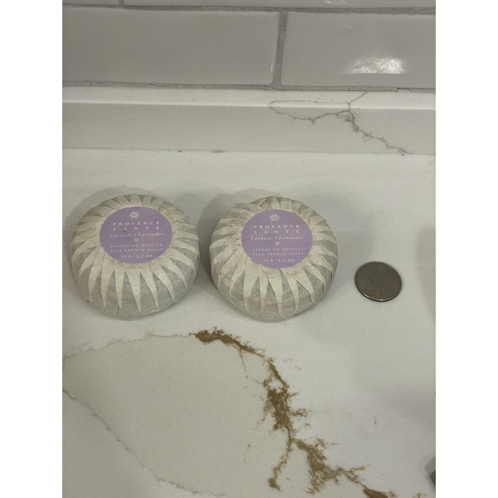 Lot of 2 Provence Sante Lavender‎ Soap Cakes Scented 2.7 oz/75 g French New READ